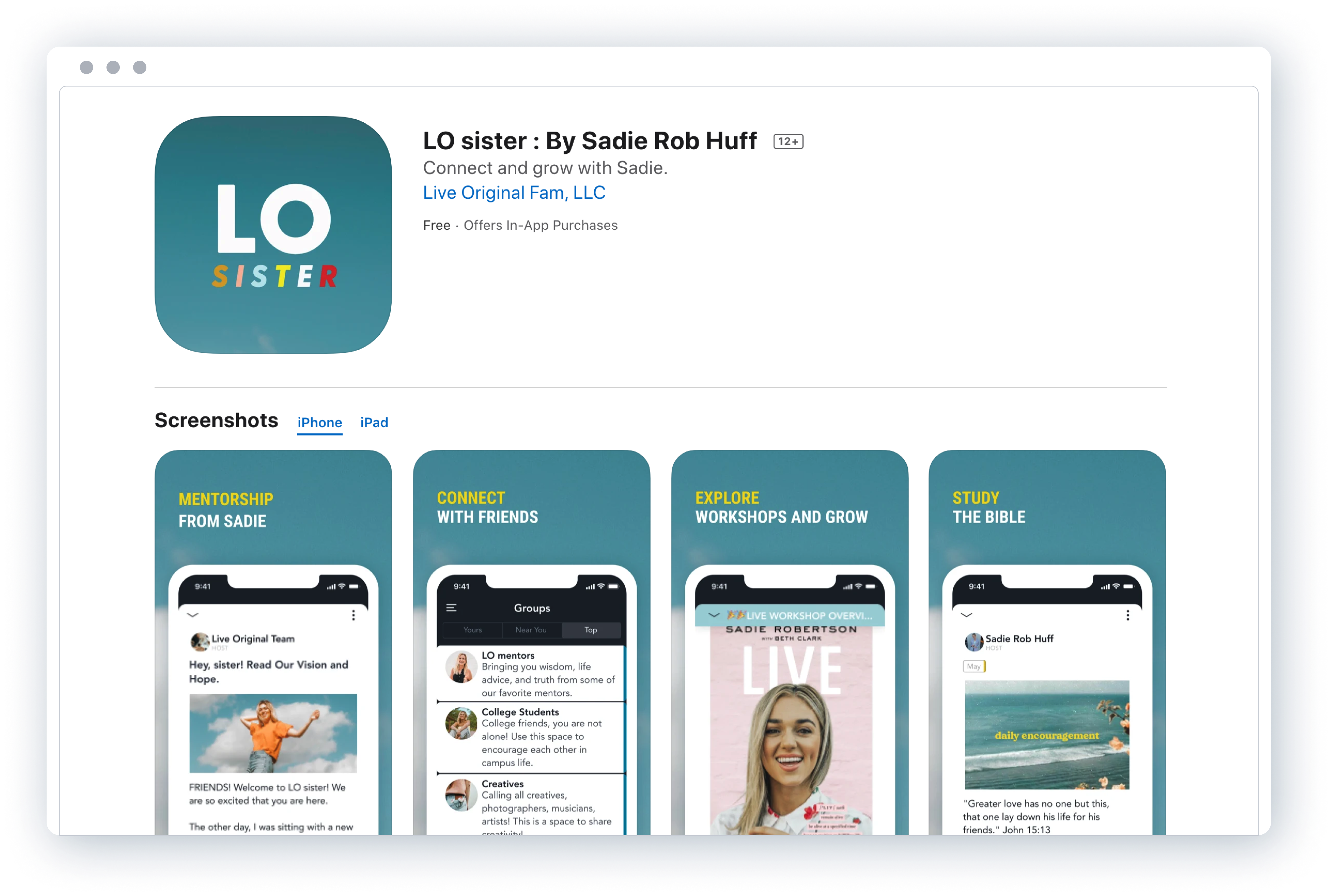 LO sister community and branded app by Mighty Pro 