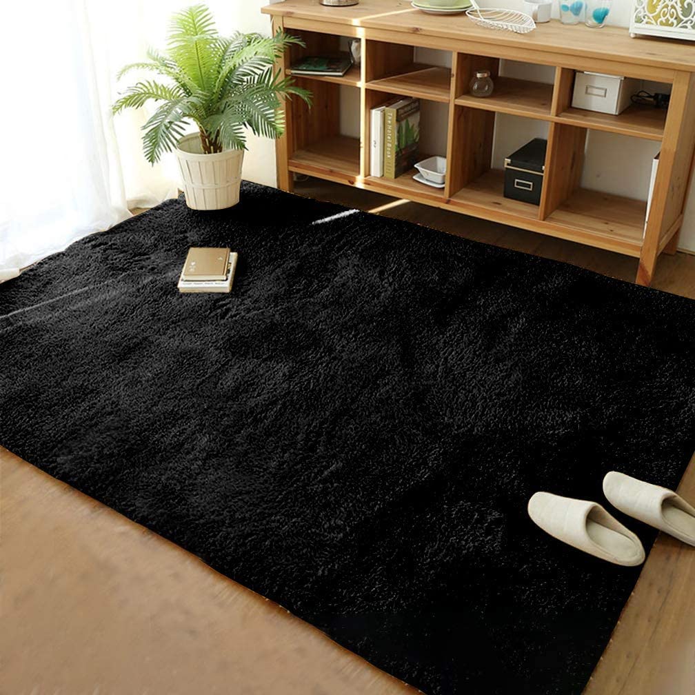 Merelax Modern Soft Fluffy Large Shaggy Rug for Bedroom Livingroom Dorm Kids Room Indoor Home Decorative