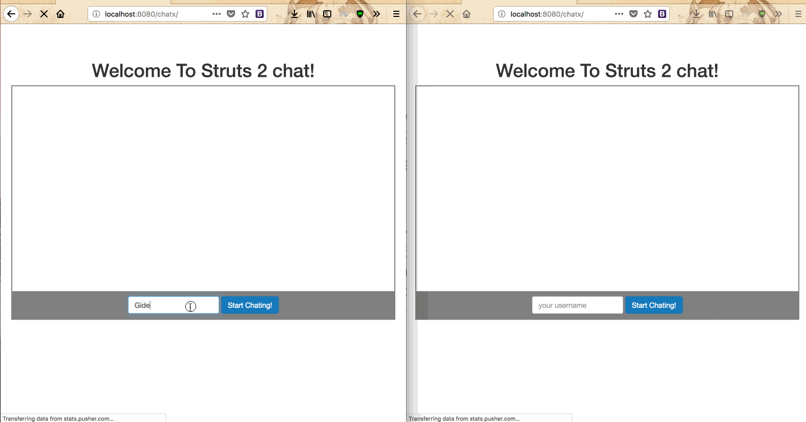 chat-struts-demo