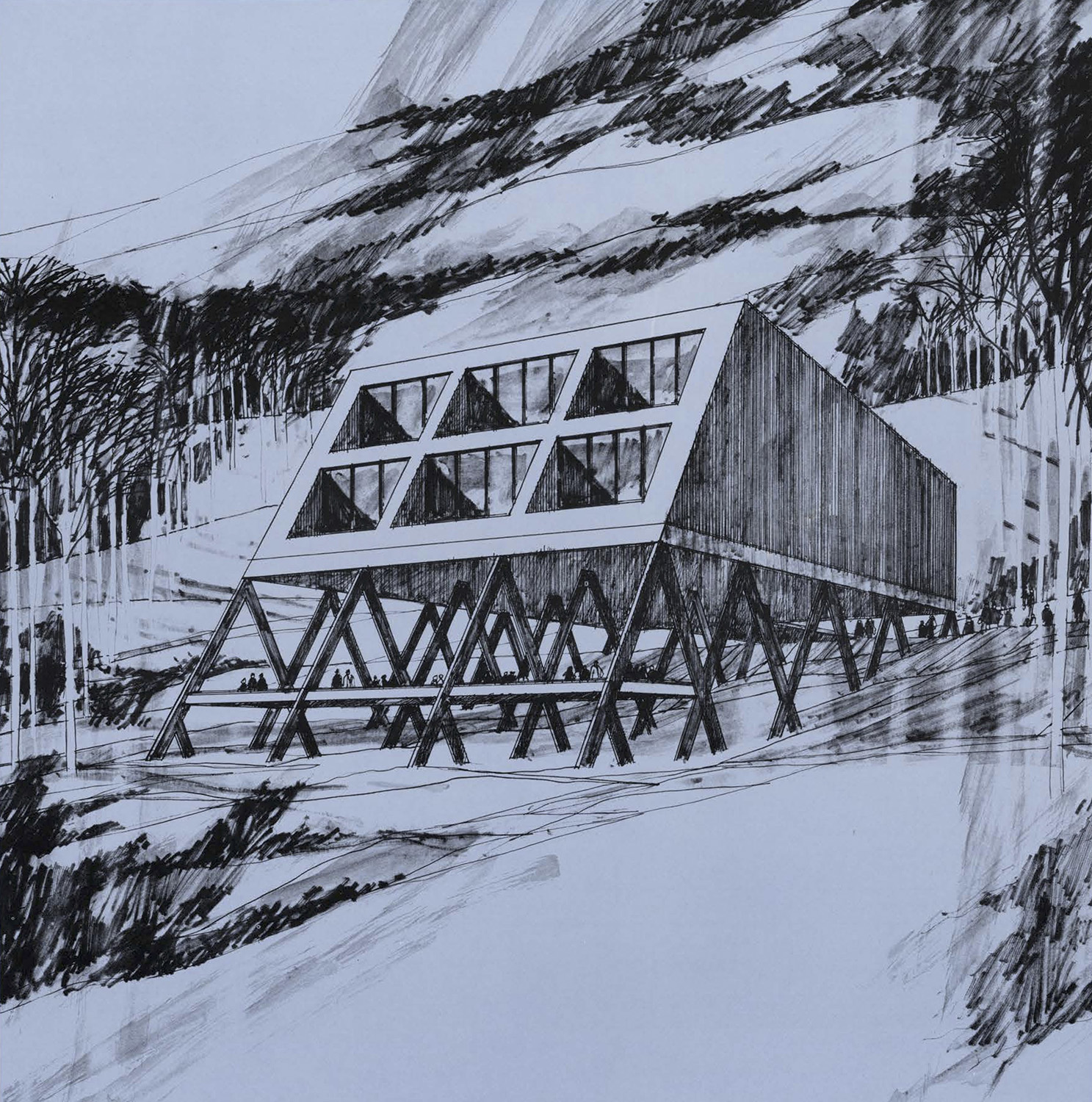 Evergreen nordic clubhouse drawing