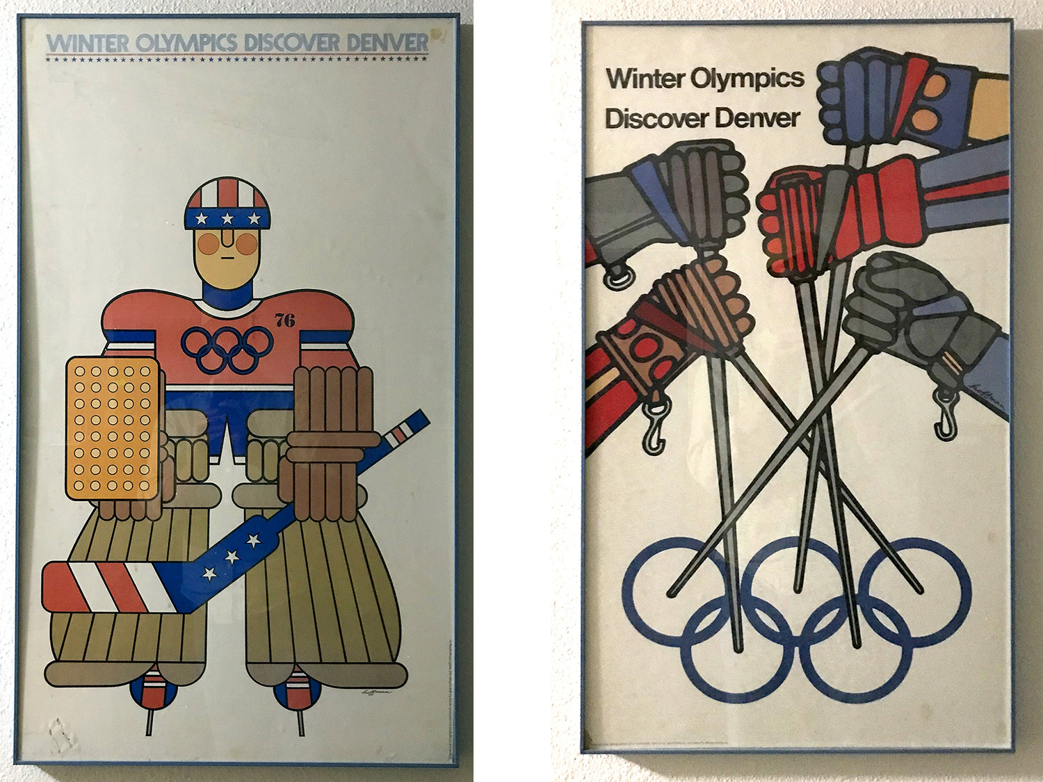 Alternative posters in support of the Olympic bid illustrated by Gene Hoffman