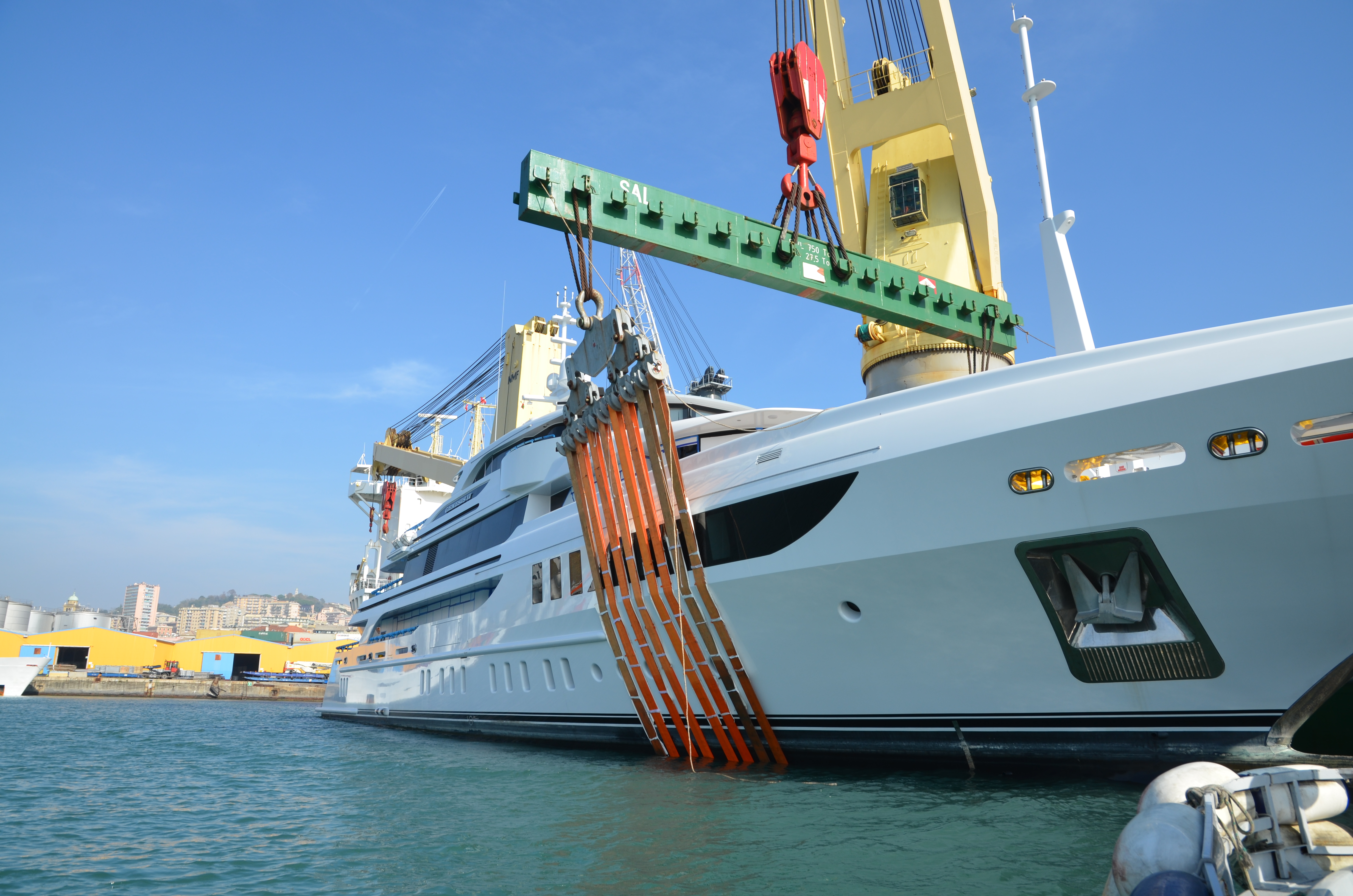 Superyacht transport background image