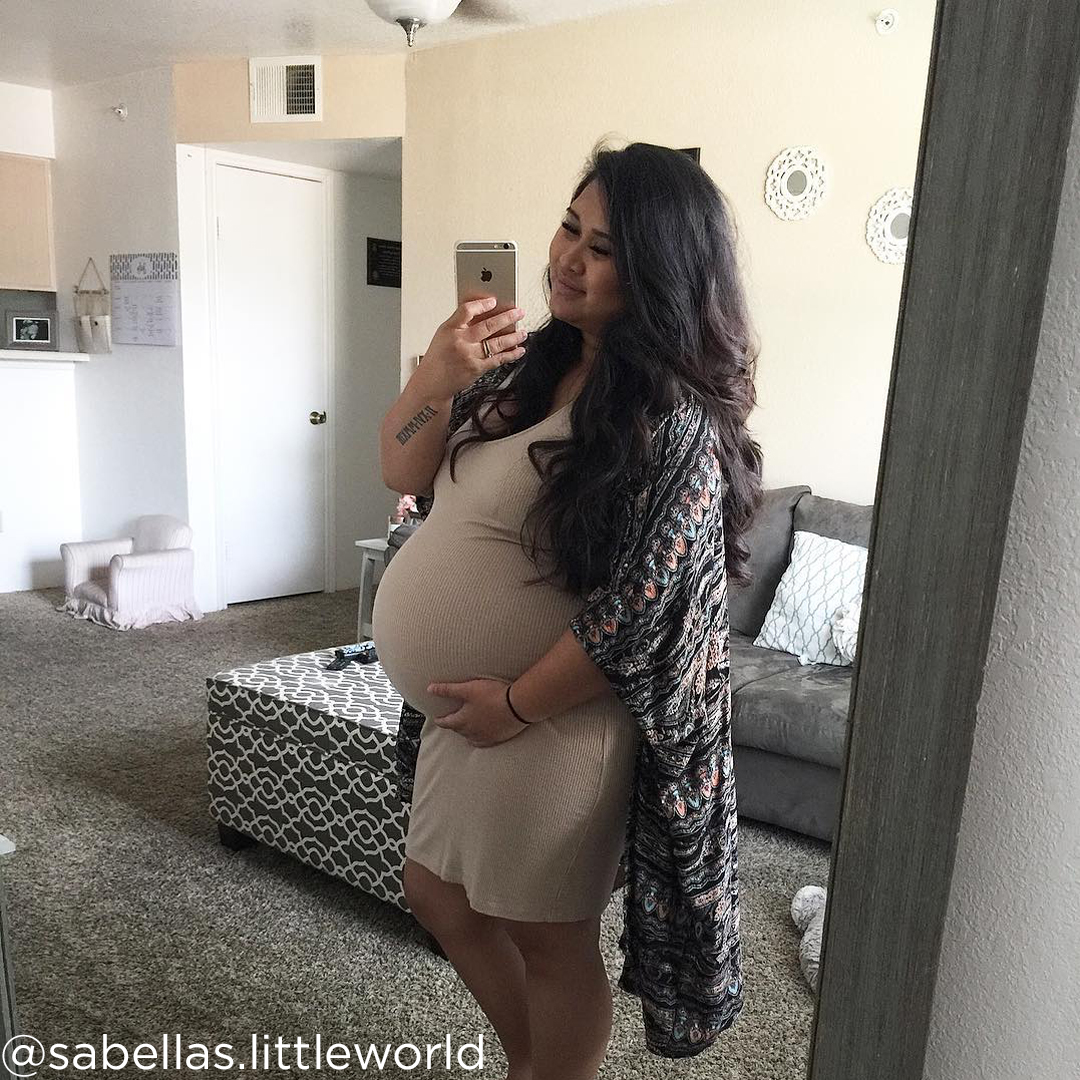 38 weeks pregnant belly @sabellas.littleworld