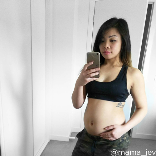 16 weeks pregnant belly pictures first baby @mama jev