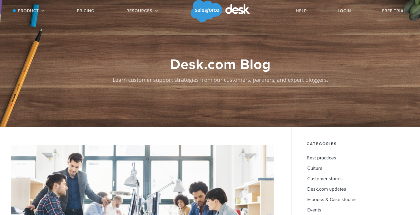 Desk blog