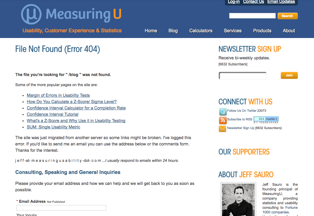 Measuring U blog