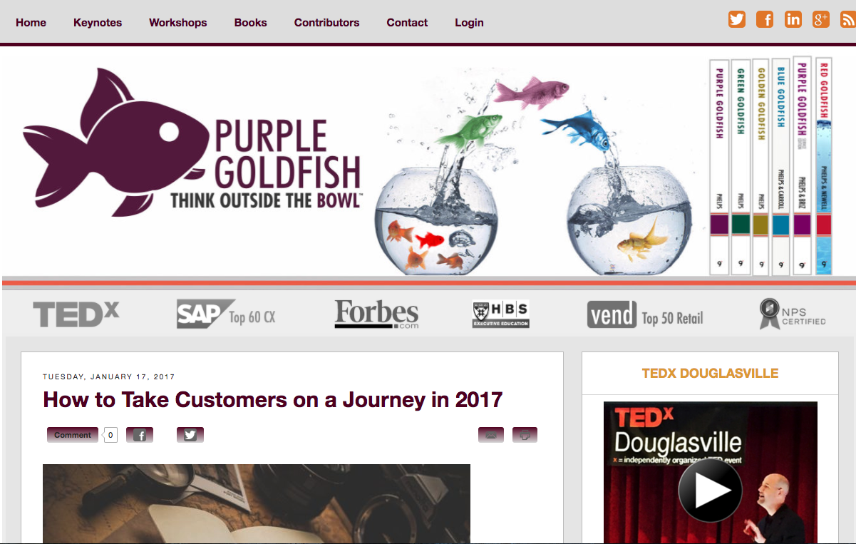 Purple Goldfish blog