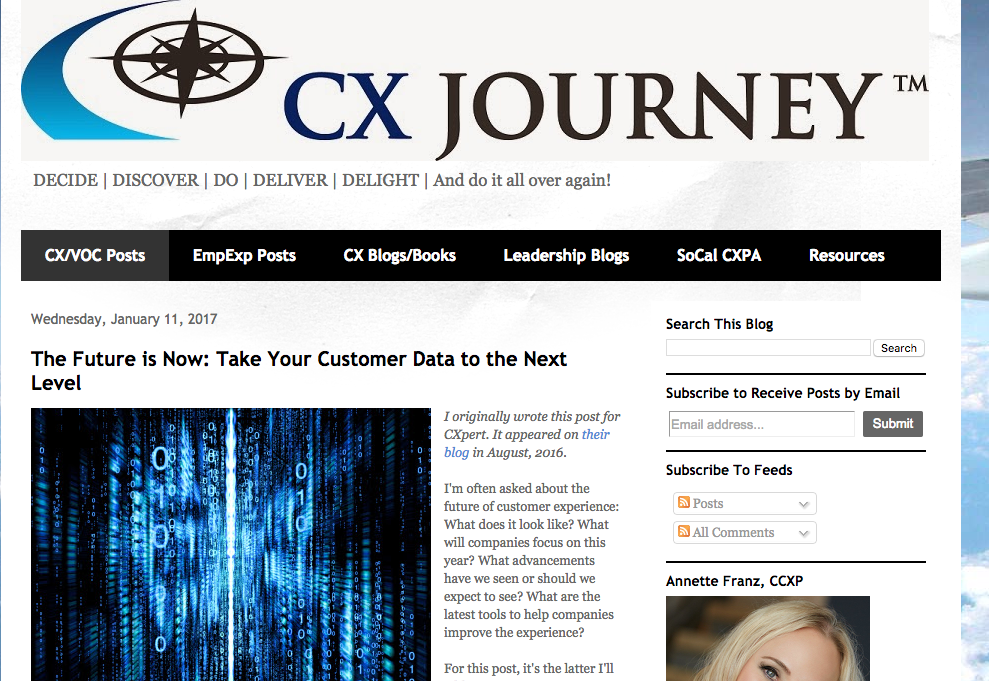 CX journey blog