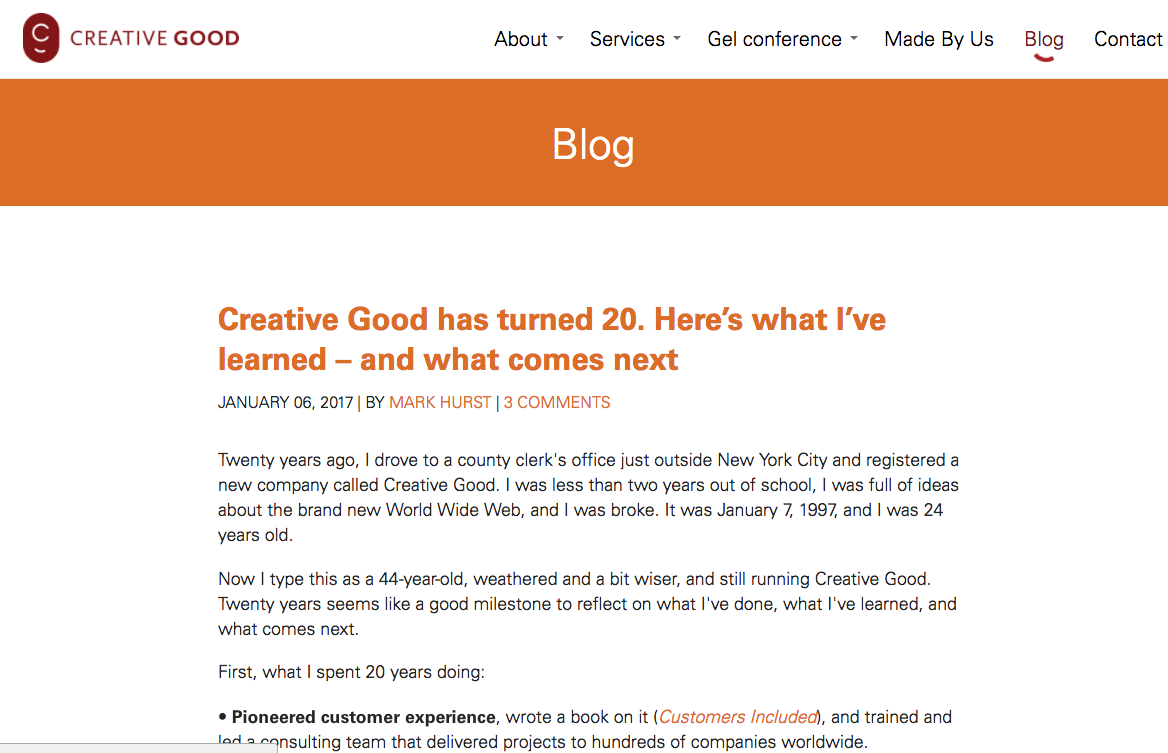 creative good blog