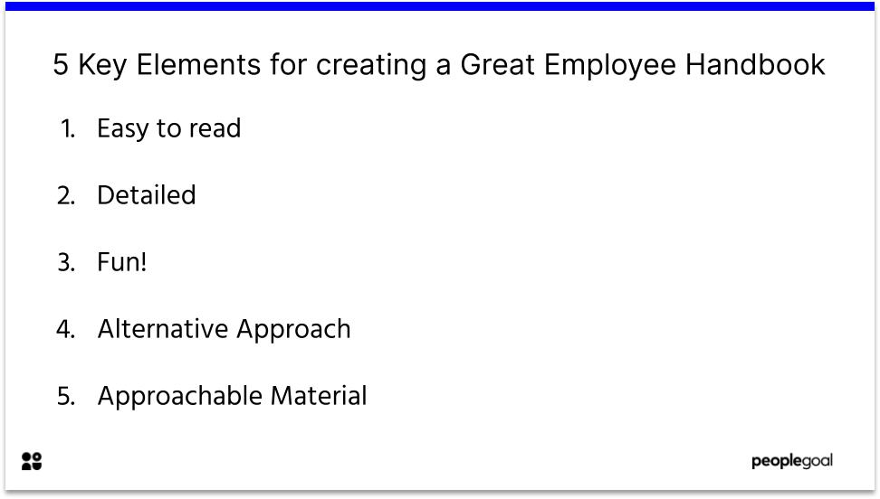 5 Key Elements for creating a Great Employee Handbook