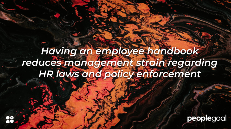 policy enforcement and employee handbook