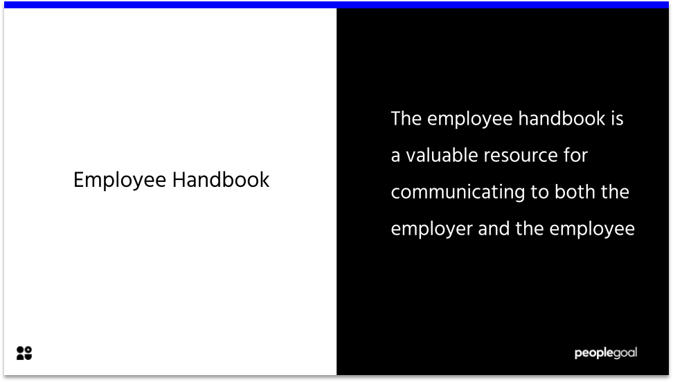 employee handbook definition
