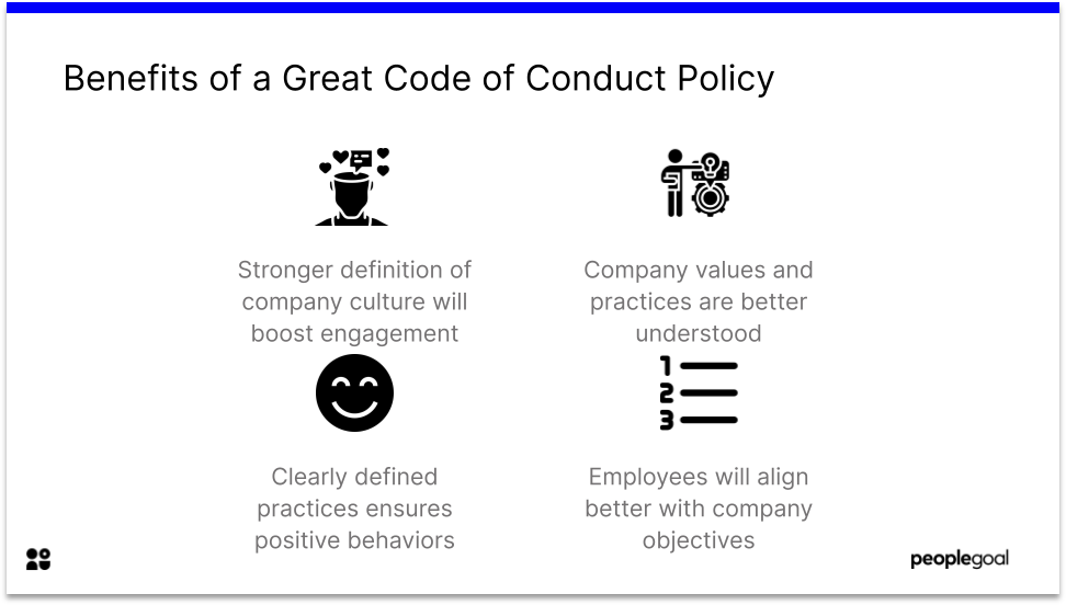benefits of a great code of conduct policy