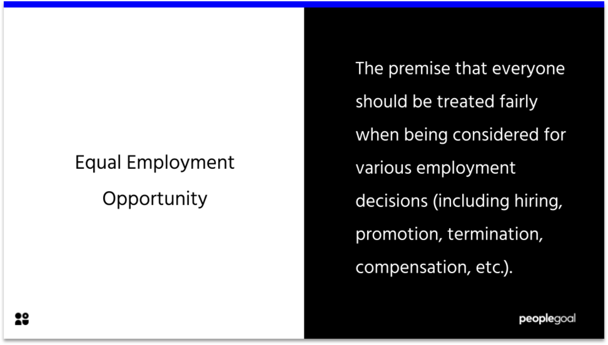 equal employment opportunity definition