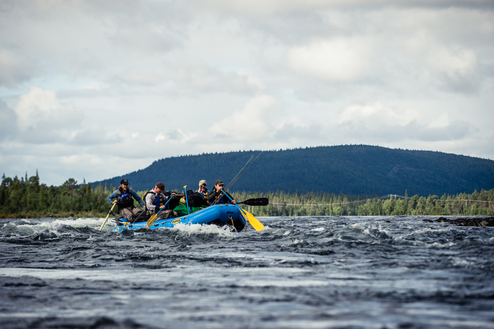 Summer rafting in Sweden