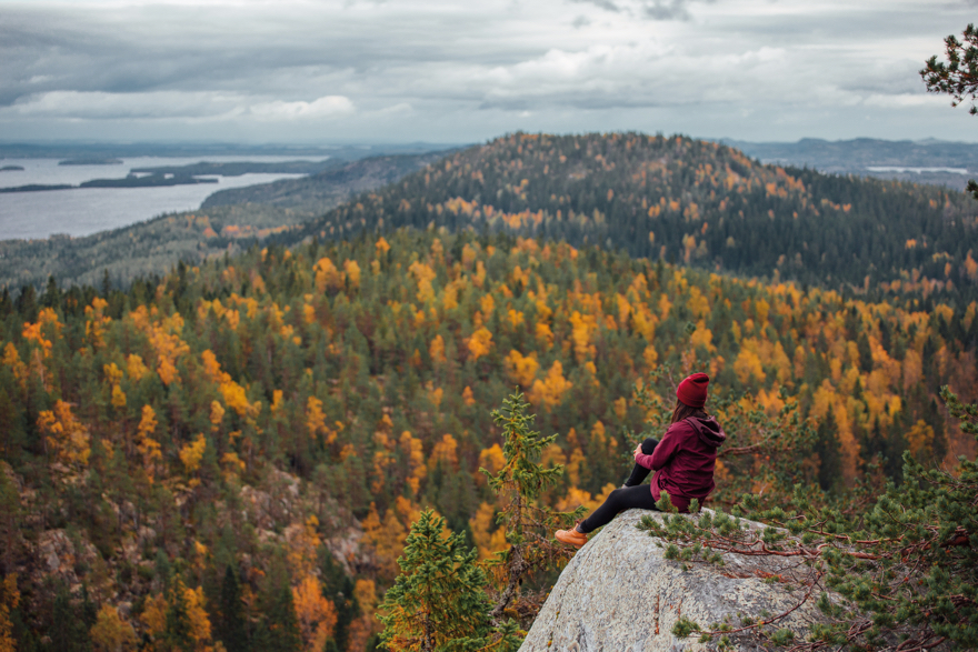 Hiking in Finland during Autumn