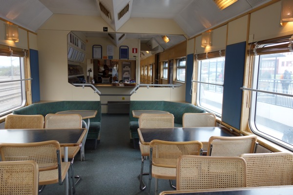 Dining Car on the Arctic Circle Train