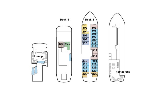 M/S Quest Sea Endurance Deck Plan 
