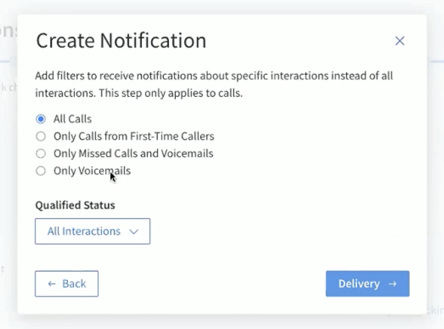 CallRail Form Tracking notifications