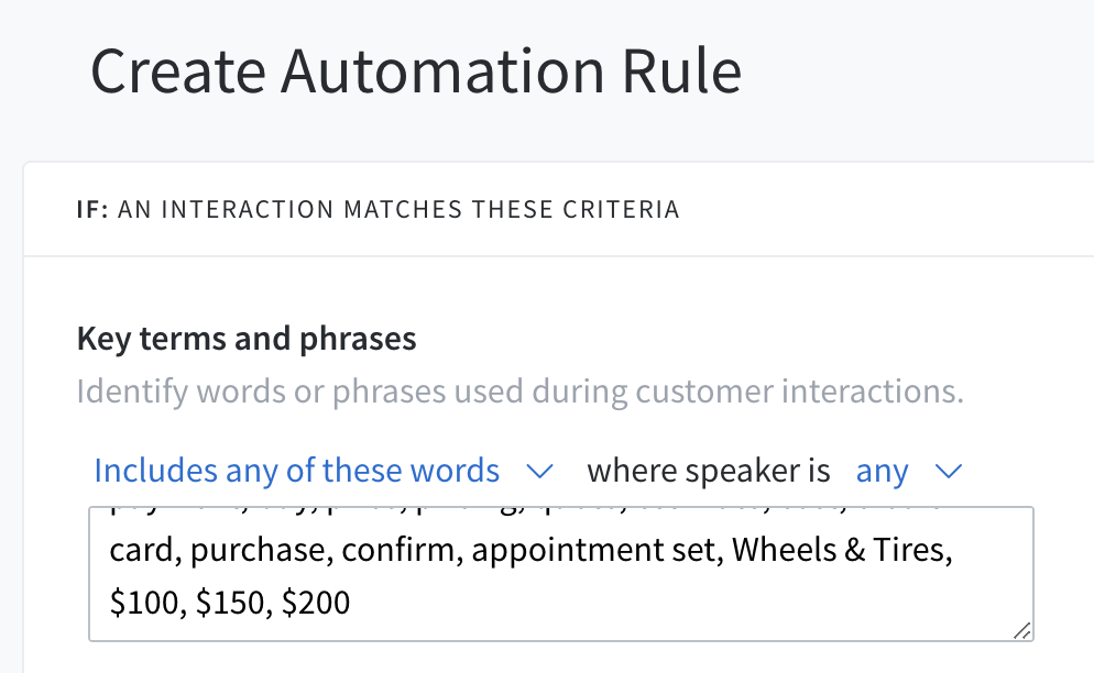 Automation Rules screenshot