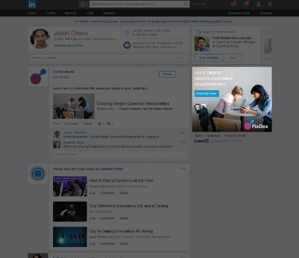 LinkedIn display ads