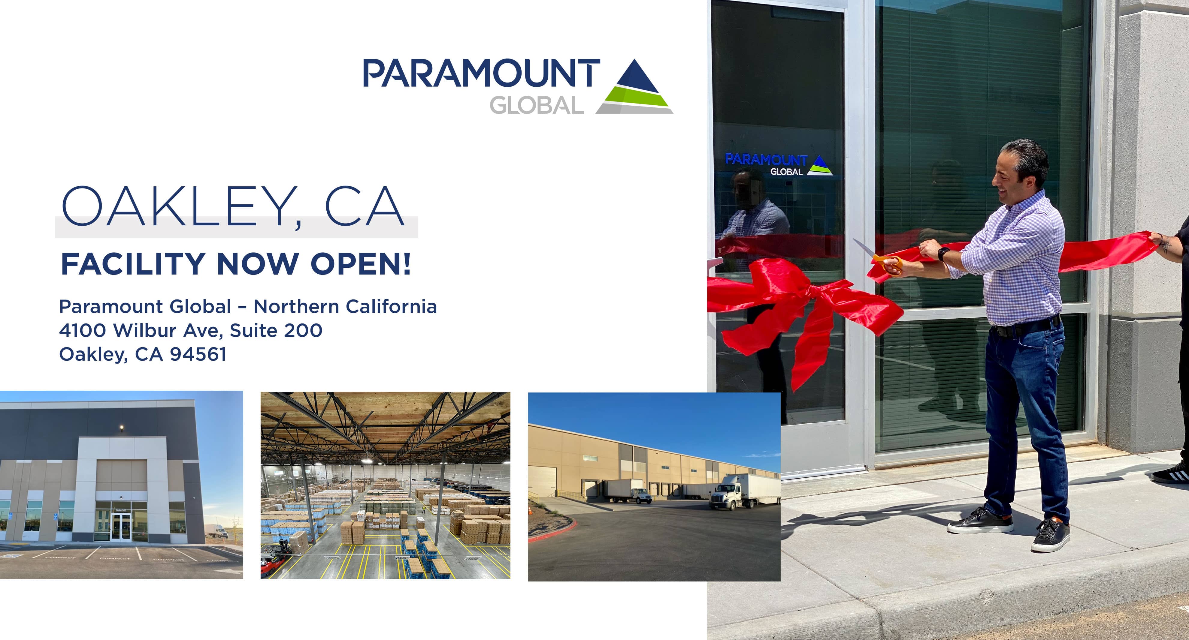 Paramount Global Oakley Facility Now Open Banner