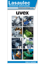Voorkant catalogus Lasaulec Uvex handschoenen