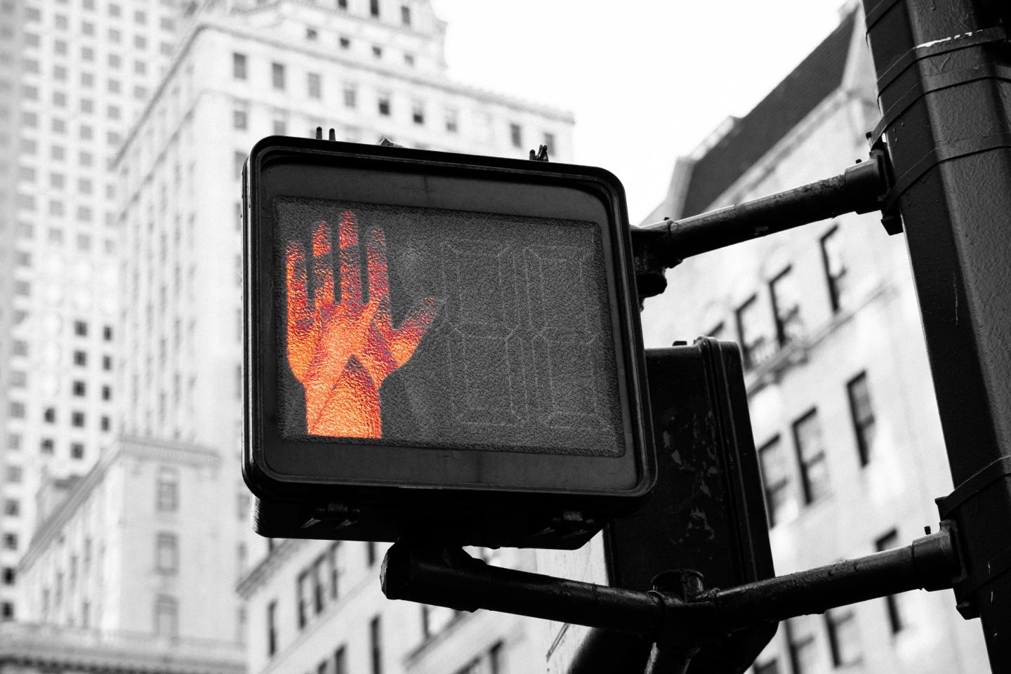 stop sign hand