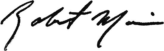 Pastor Robert Morris' Signature