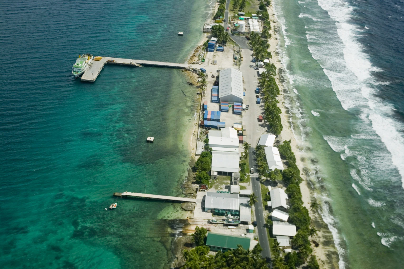 Funafuti Island, the capital of Tuvalu. (Ashley Cooper/ The Image Bank/ Getty Images)