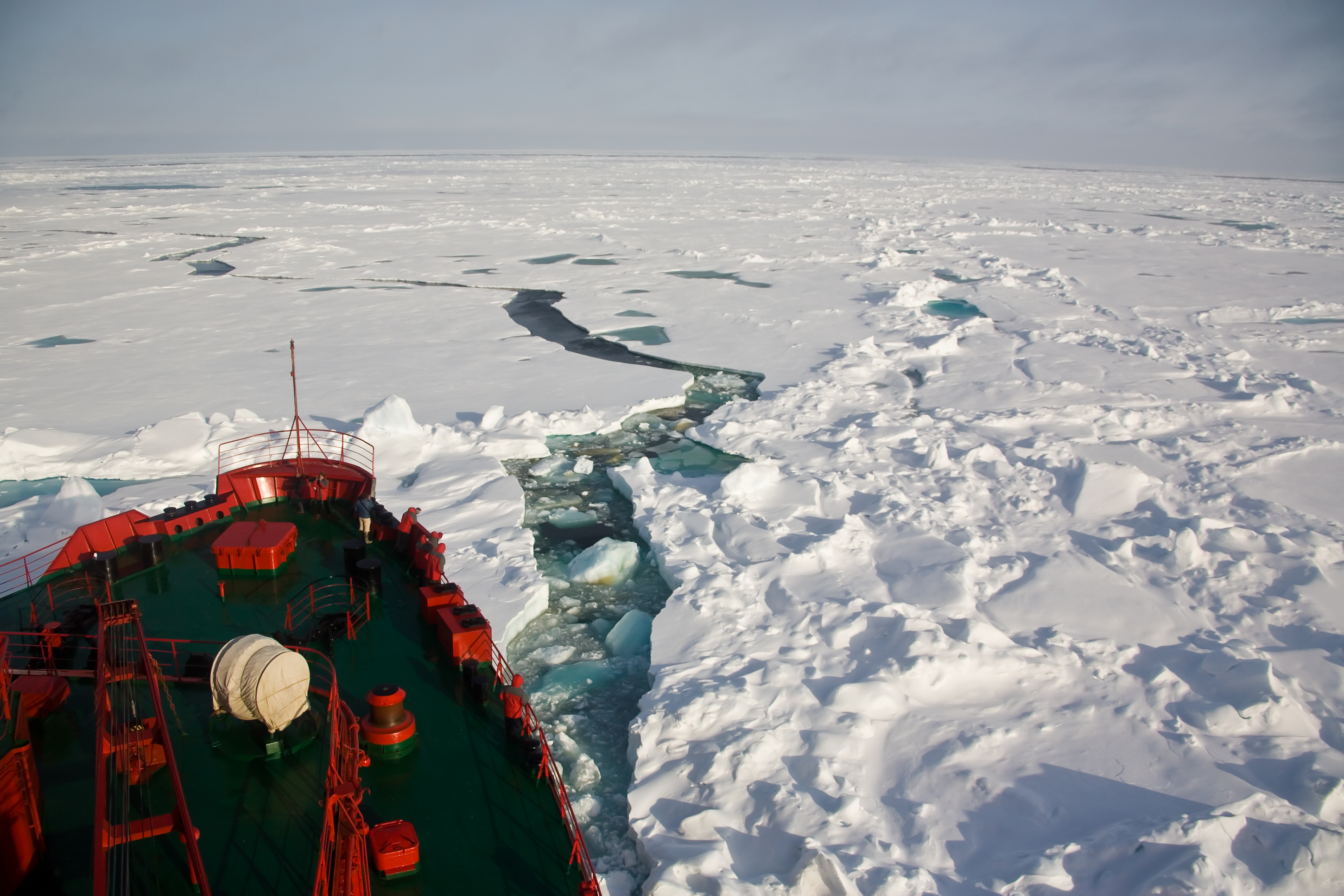 ship melting arctic sea ice (SeppFriedhuber. E+. Getty Images)