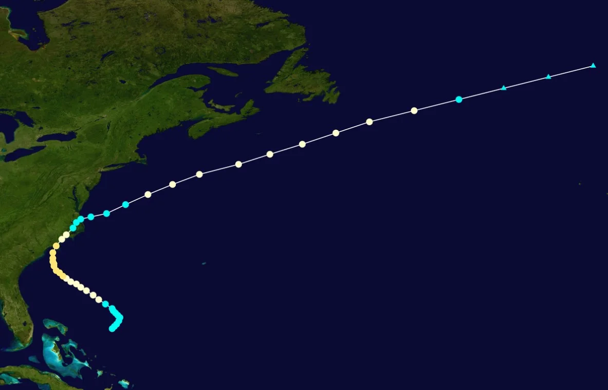 Hurricane path