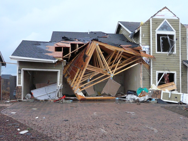 October 6, 2010 Bellemont, Arizona tornado damage