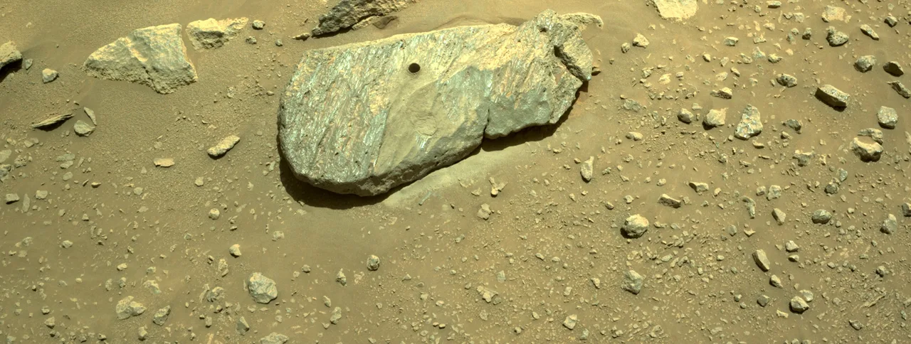 Rocette rock Jezero Mars - NASA/JPL-Caltech