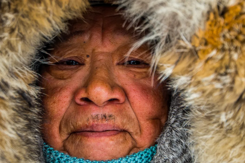 James "Jimmy" Haniliak, a 63 year old Inuit born in an igloo near Bathurst Inlet. (Neil Ever Osborne)
