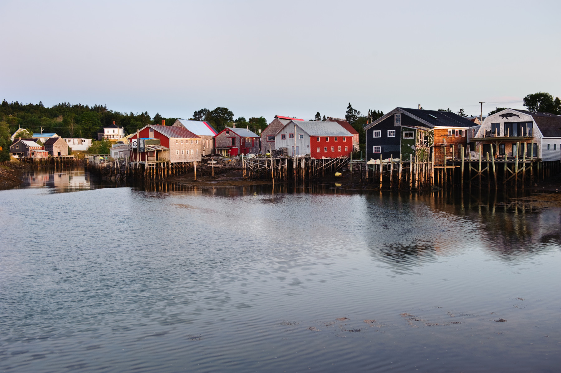 A view of some of the old herring smokehouses in Seal Cove, an old fishing village on Grand Manan, New Brunswick. (Marc Guitard/ Moment/ Getty Images) 
