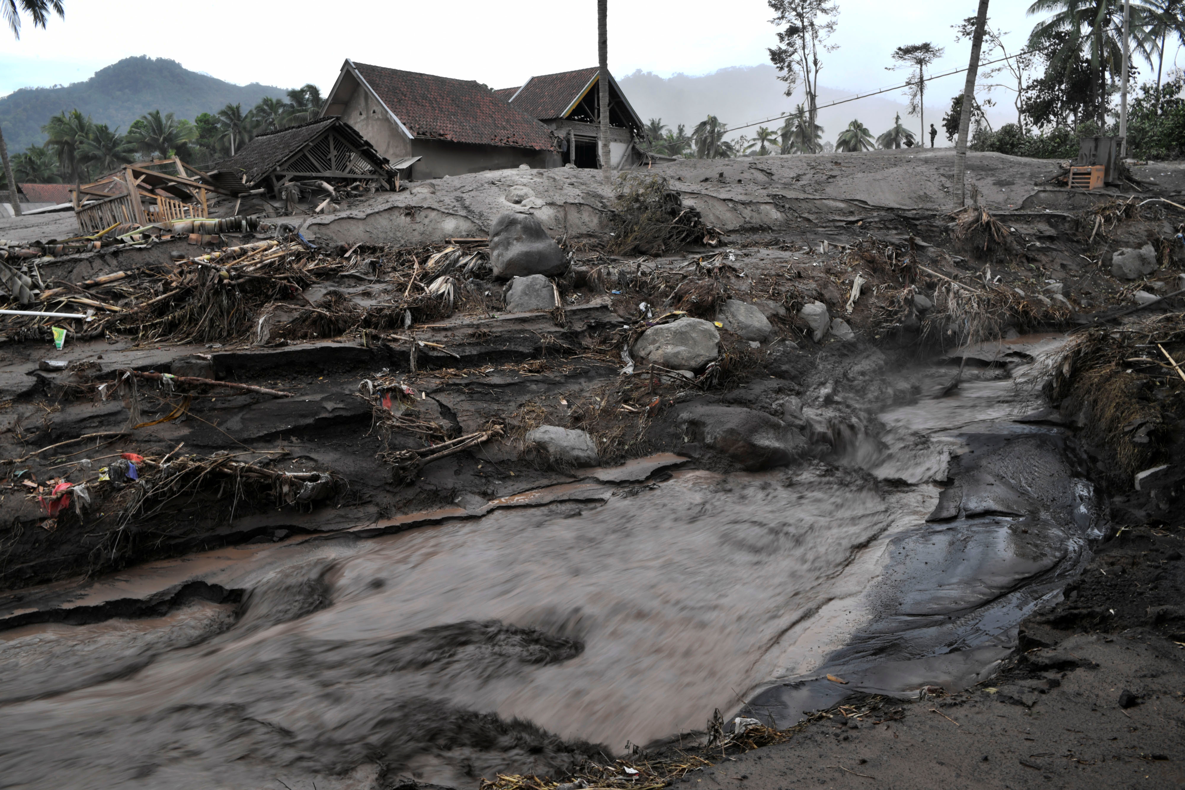 REUTERS: An area affected by the eruption of Mount Semeru volcano is pictured in Sumber Wuluh Village, Lumajang, East Java province, Indonesia December 6, 2021, in this photo taken by Antara Foto. Antara Foto/Zabur Karuru/via REUTERS