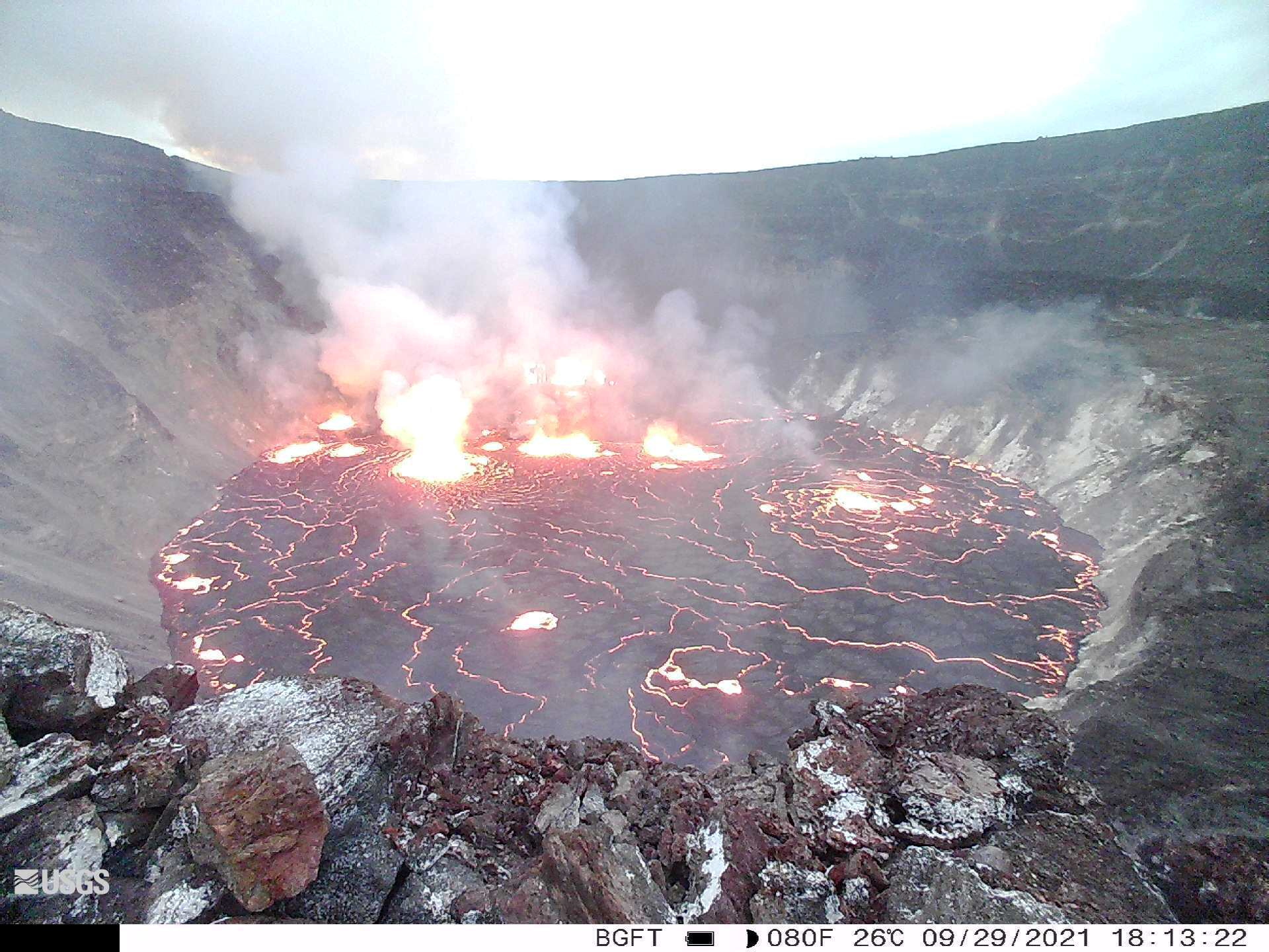 Esplosione di Kilauea 29 settembre 2021
