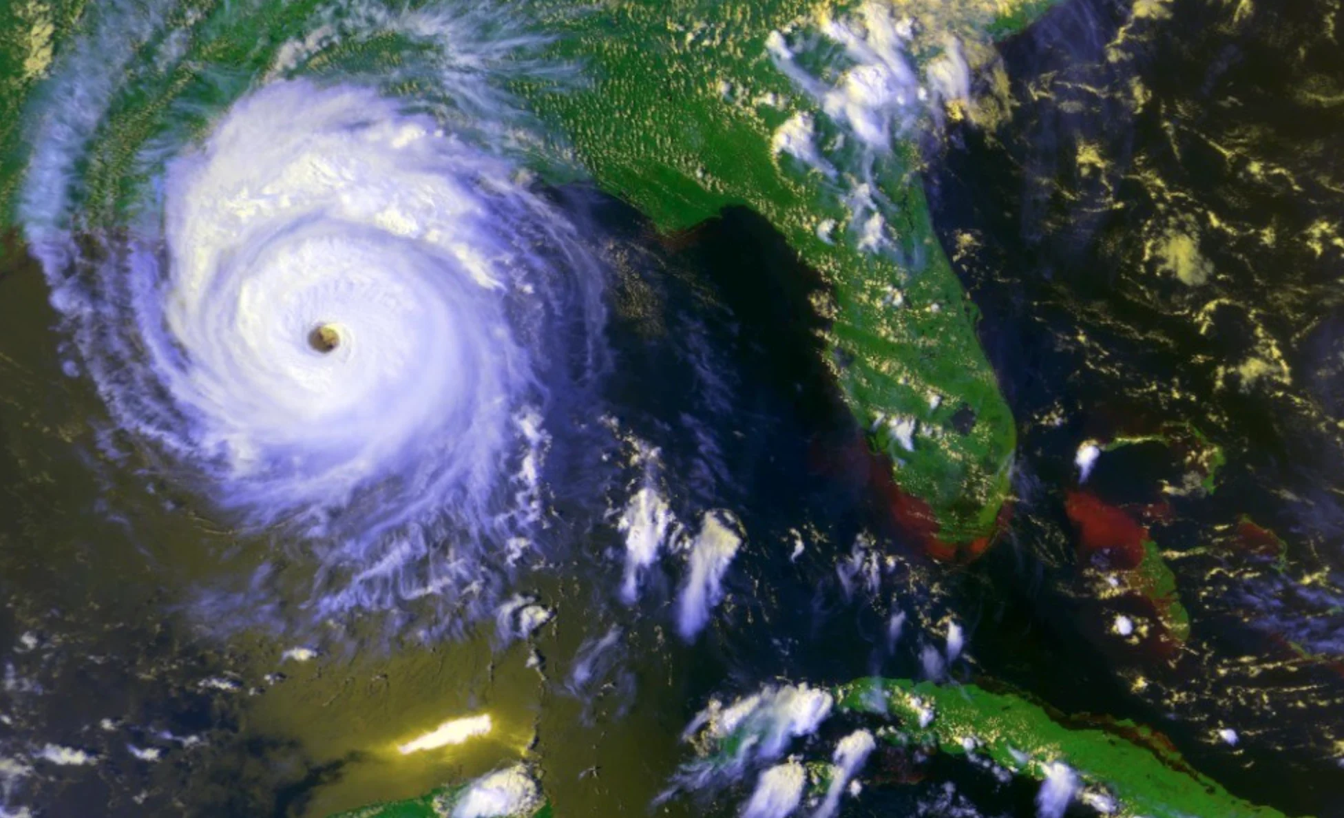 Hurricane Andrew, 1992. NASA, Goddard Space Flight Center image.