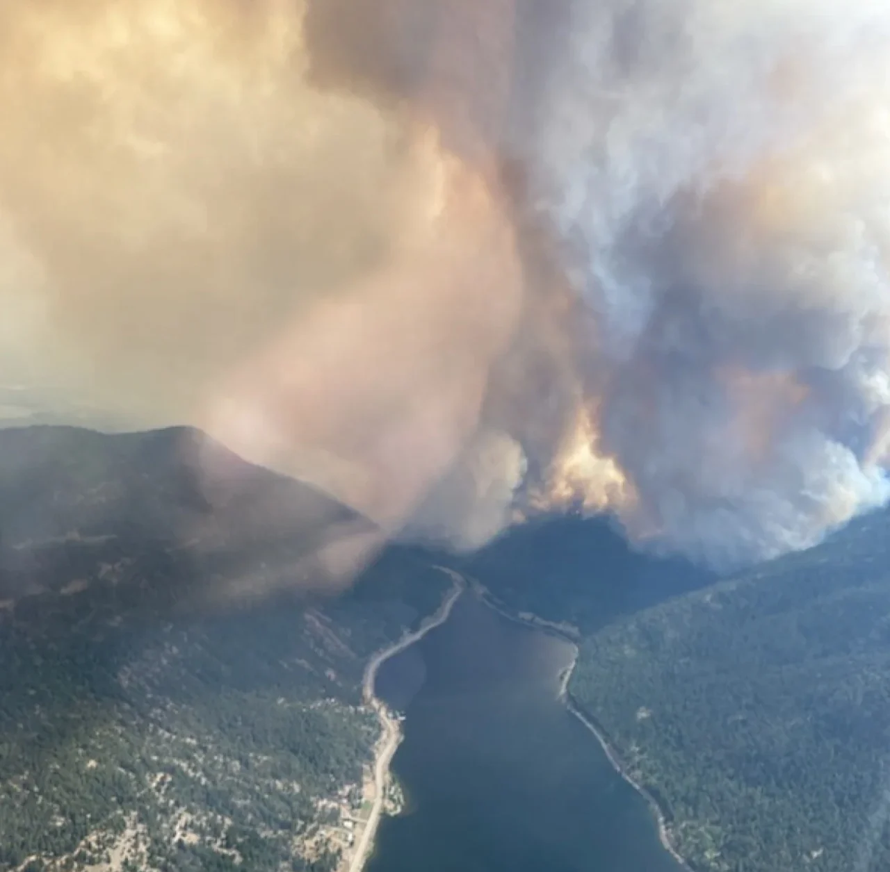 Fire northwest of Vernon, B.C. (B.C. Wildfire Service)