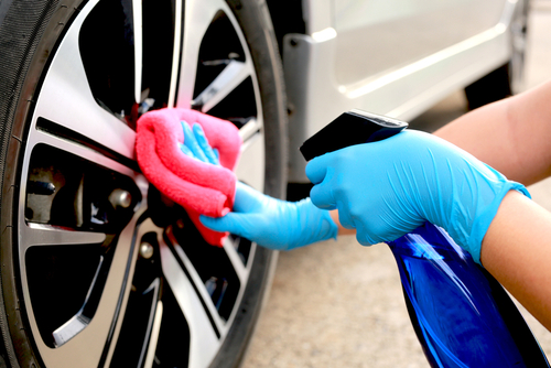 Washing rims with the proper cleaners and coatings