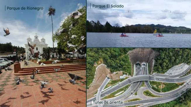 Parque de Rionegro, Parque El Salado, túnel de oriente.