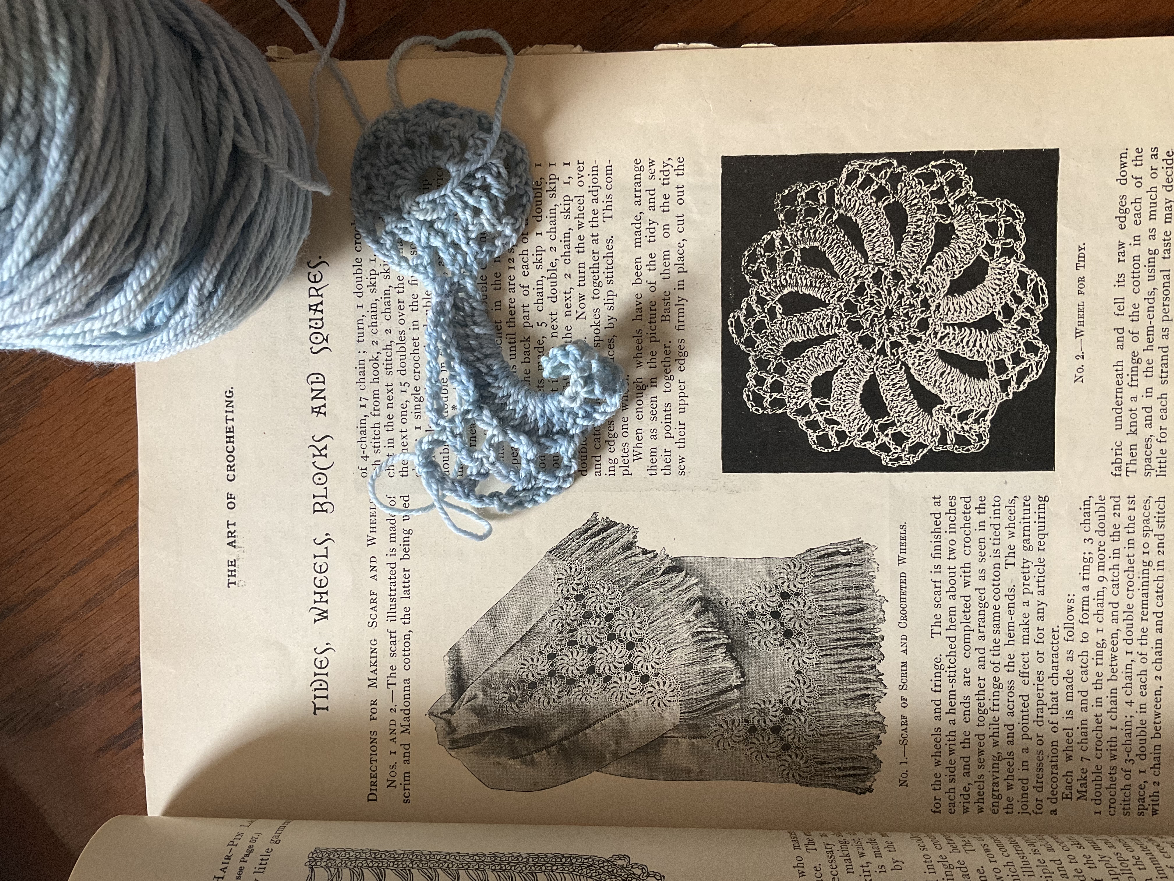 The art of crochet in progress
