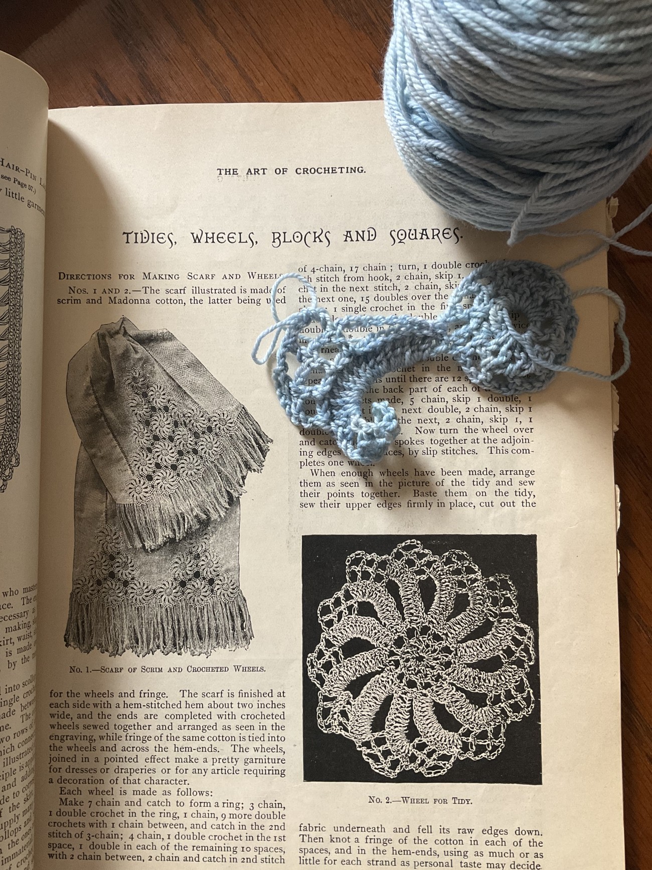 The art of crochet in progress