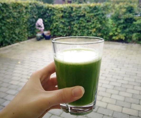 Et glas grøn juice