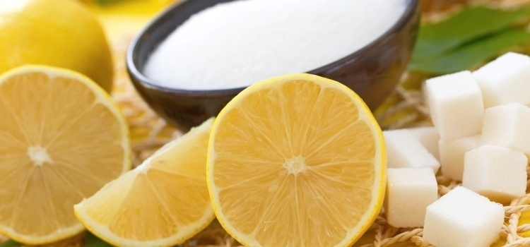 bodyscrub med citron og sukker
