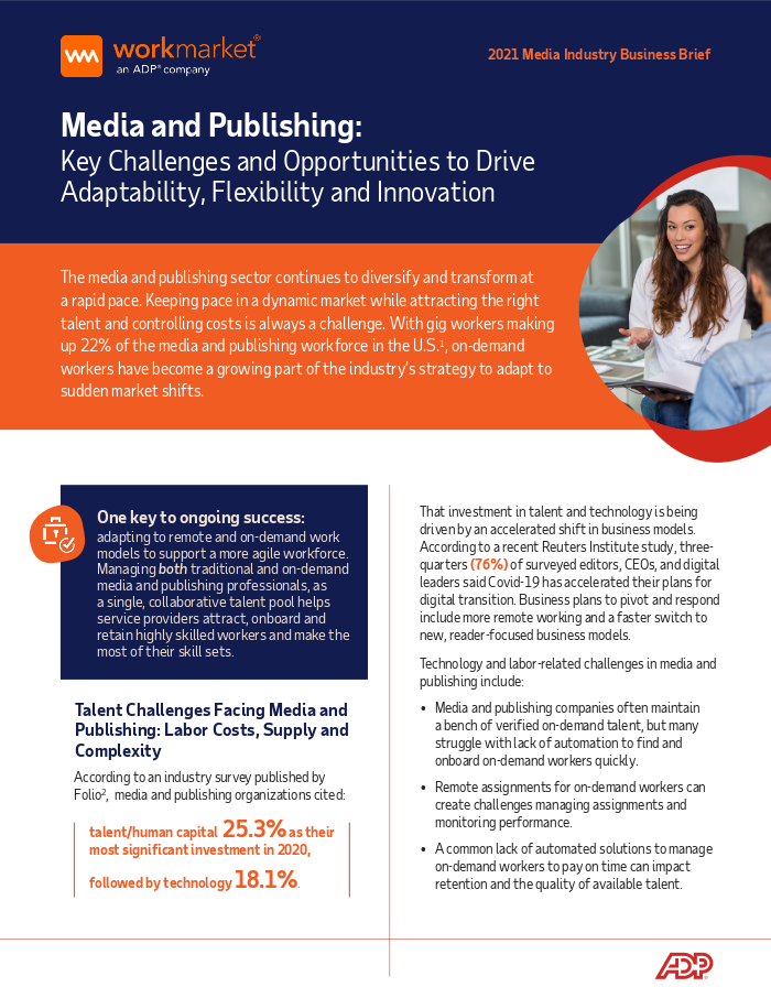 Future Proofing Your Media and Publishing Business with WorkMarket