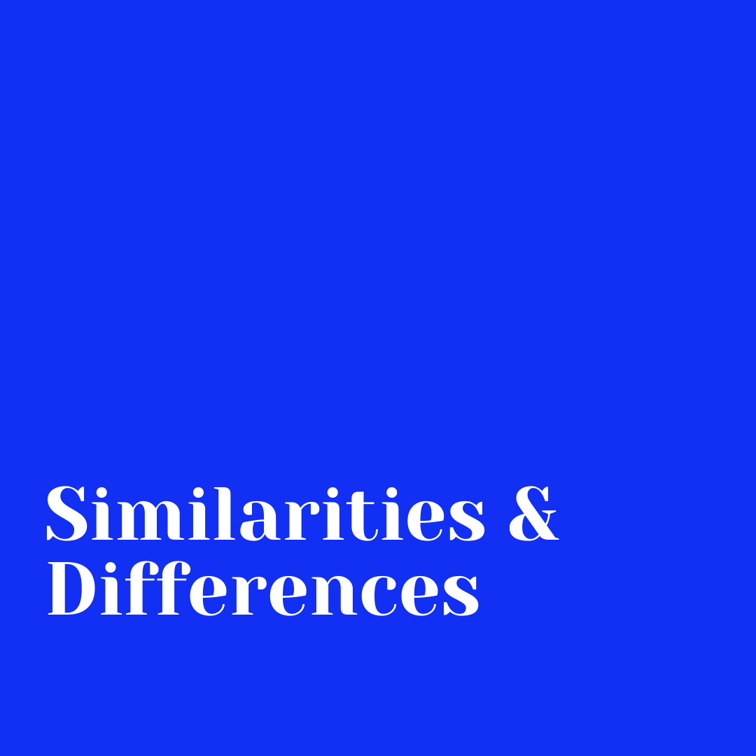similarities and differences