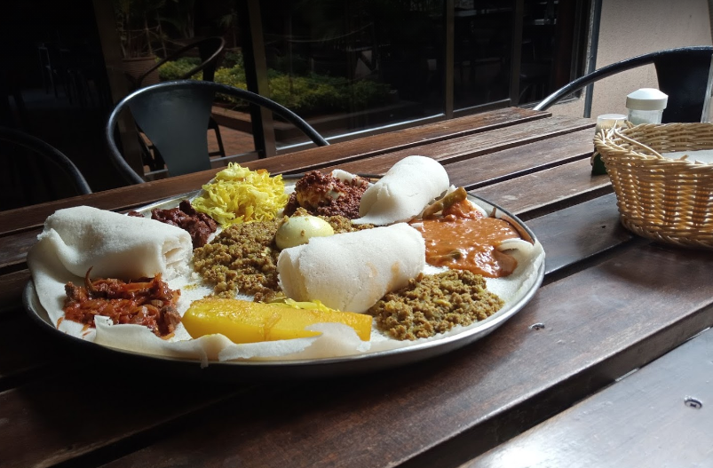 Food served at Asmara Bar & Restaurant 