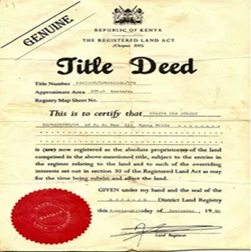 Title deed